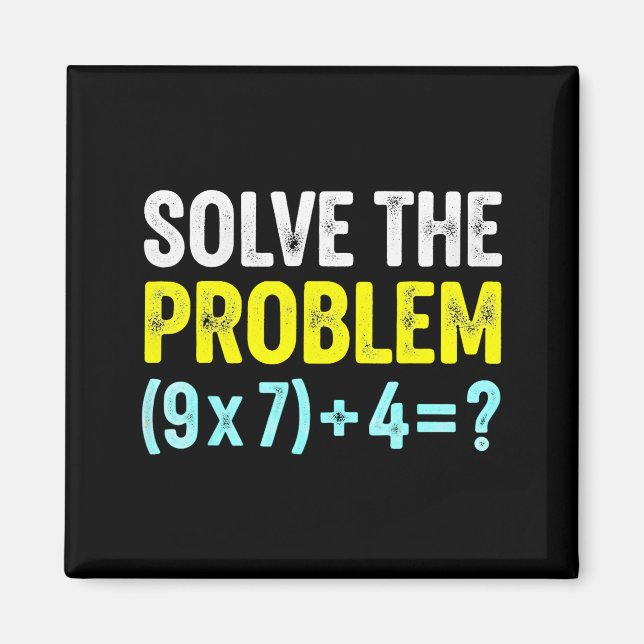 Funny 67 Meme Six Seven Math Teacher Brain-rot Jok Magnet (Front)