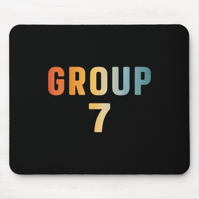 Funny 67 Meme Six Seven Number 6 And 7 Group 7 Bra Mouse Pad (Front)