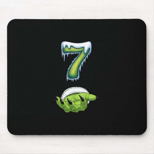 Funny 67 Meme Six Seven Scary Monster Hands Christ Mouse Pad (Front)