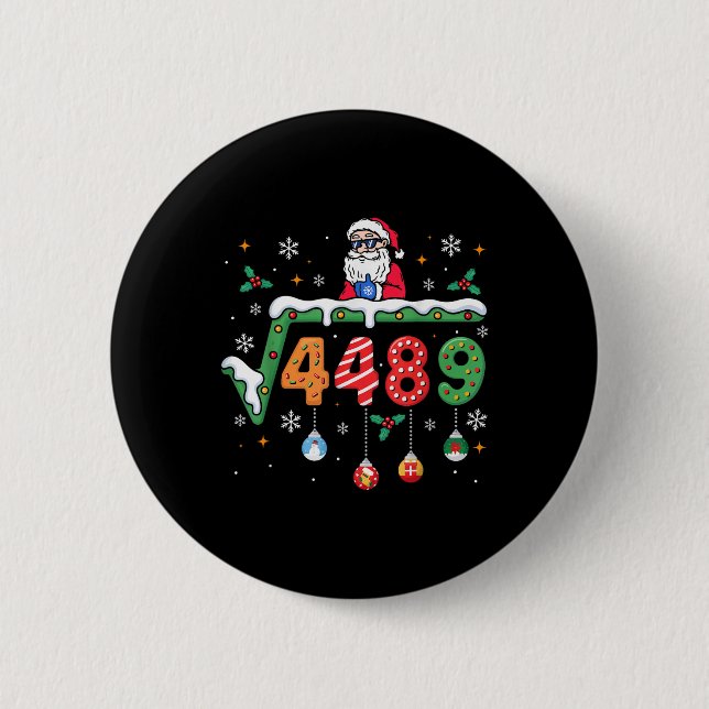 Funny 67 Meme Square Root 4489 Slang Math Teacher  6 Cm Round Badge (Front)