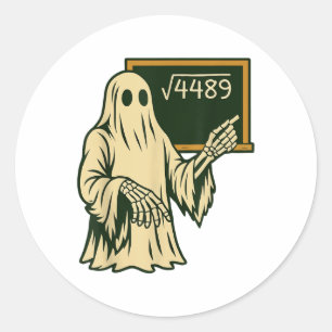 Funny 67 Meme Square Root 4489 Slang Math Teacher  Classic Round Sticker