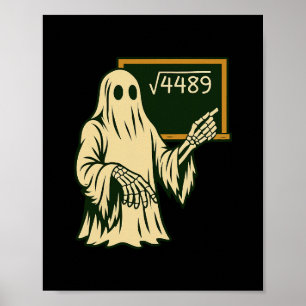 Funny 67 Meme Square Root 4489 Slang Math Teacher  Poster