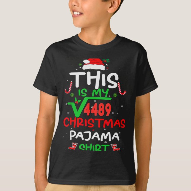Funny 67 Meme Square Root 4489 Slang Math Teacher  T-Shirt (Front)