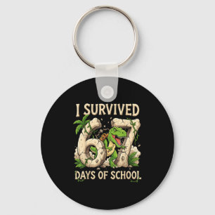 Funny 67 Meme Student I Survived 67 Days Of School Key Ring