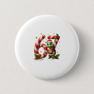 Funny 67 Meme Turtle Christmas PJm Men Women Famil 6 Cm Round Badge