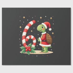 Funny 67 Meme Turtle Christmas PJm Men Women Famil Wrapping Paper