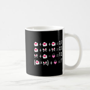 Funny 67 Meme Valentine Math Teacher Bow Six Seven Coffee Mug