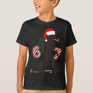 Funny 67 Meme With Bigfoot And Candy Canes Christm T-Shirt
