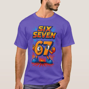 Funny 67 Si Seven Italian Brainrot Boys Girls 6 7 T-Shirt