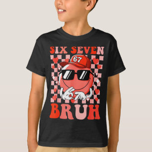 Funny 67 Six Seven Bruh Valentine 6 7 Meme Love Wo T-Shirt