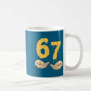 Funny 67 Six Seven Cheesy Mac &amp; Cheese 6 7 Kid Coffee Mug