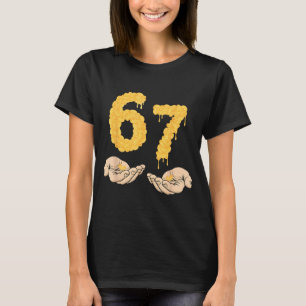 Funny 67 Six Seven Cheesy Mac &amp; Cheese 6 7 Kid T-Shirt