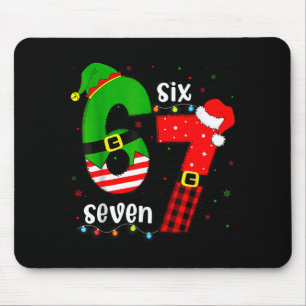 Funny 67 Six Seven Christmas Boys Girls Kids Teens Mouse Pad