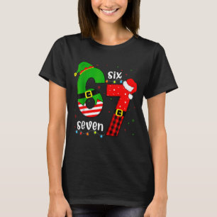 Funny 67 Six Seven Christmas Boys Girls Kids Teens T-Shirt