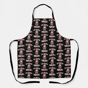 Funny 67 Six Seven Christmas Bruh Santa  Apron