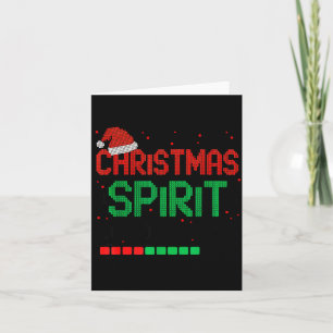 Funny 67 Six Seven Christmas Srit Loading 67% Xmas Card