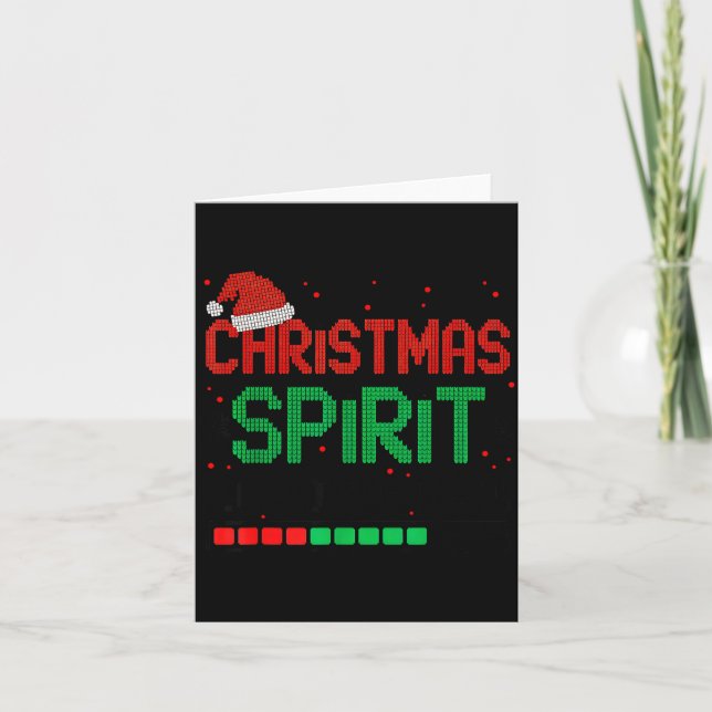 Funny 67 Six Seven Christmas Srit Loading 67% Xmas Card (Front)