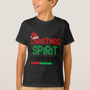 Funny 67 Six Seven Christmas Srit Loading 67% Xmas T-Shirt