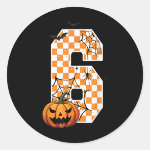 Funny 67 Six Seven Couple Matching Halloween Costu Classic Round Sticker