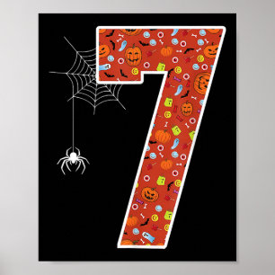 Funny 67 Six Seven Couple Matching Halloween Costu Poster