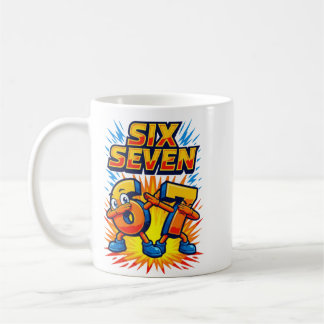 Funny 67 Six Seven Dab Italian Brainrot 6 7 Meme D Coffee Mug