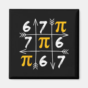 Funny 67 six seven day 3.14 math meme number humou magnet