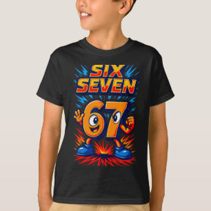 Funny 67 Six Seven Italian Brainrot Boys Girls 6 7 T-Shirt