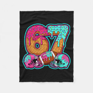 Funny 67 Six Seven Meme American Football Number # Fleece Blanket
