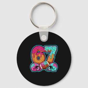 Funny 67 Six Seven Meme American Football Number # Key Ring