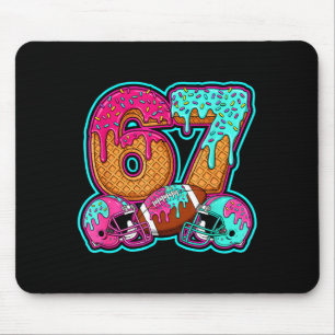 Funny 67 Six Seven Meme American Football Number # Mouse Pad