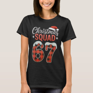 Funny 67 Six Seven Meme Brainrot 67 Christmas Squa T-Shirt