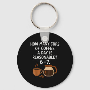 Funny 67 Six Seven Meme Coffee Lover Teacher  Key Ring