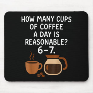 Funny 67 Six Seven Meme Coffee Lover Teacher  Mouse Pad