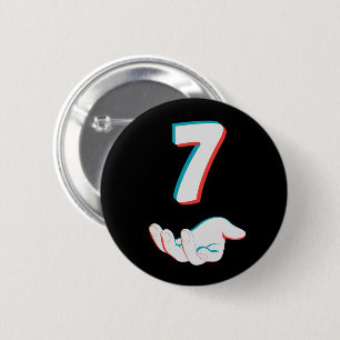 Funny 67 Six Seven Meme Couple Matching 6 Cm Round Badge