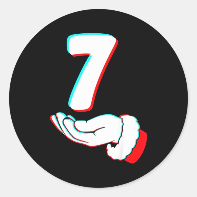 Funny 67 Six Seven Meme Couple Matching Christmas  Classic Round Sticker (Front)