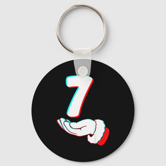 Funny 67 Six Seven Meme Couple Matching Christmas  Key Ring (Front)