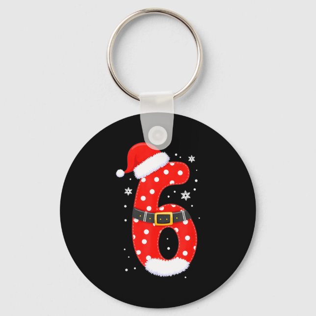 Funny 67 Six Seven Meme Couple Matching Christmas  Key Ring (Front)