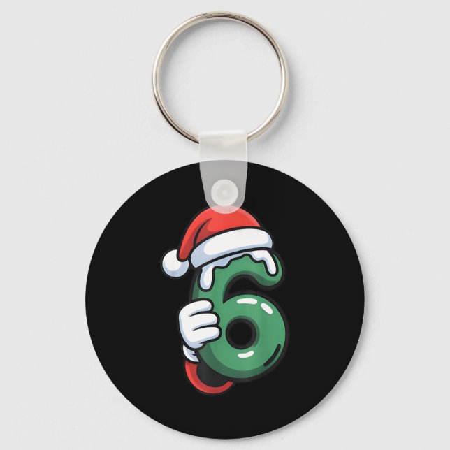 Funny 67 Six Seven Meme Couple Matching Christmas  Key Ring (Front)