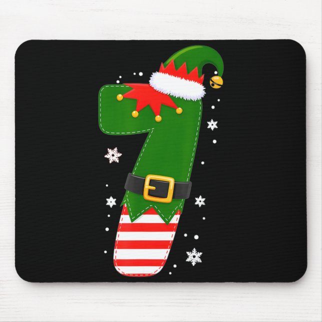 Funny 67 Six Seven Meme Couple Matching Christmas  Mouse Pad (Front)