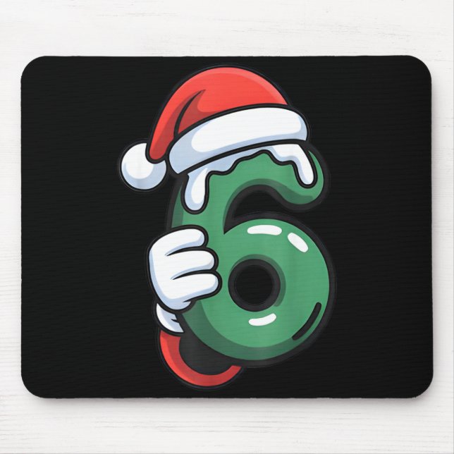 Funny 67 Six Seven Meme Couple Matching Christmas  Mouse Pad (Front)