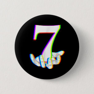 Funny 67 Six Seven Meme Couple Matching Halloween 6 Cm Round Badge