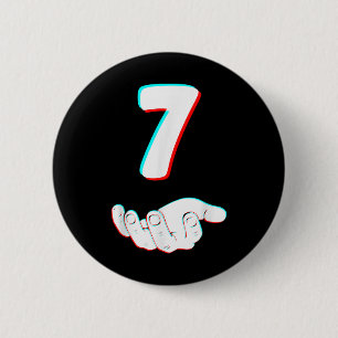 Funny 67 Six Seven Meme Couple Matching Halloween  6 Cm Round Badge