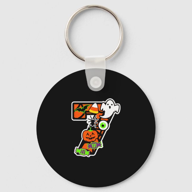 Funny 67 Six Seven Meme Couple Matching Halloween  Key Ring (Front)