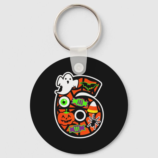 Funny 67 Six Seven Meme Couple Matching Halloween  Key Ring (Front)