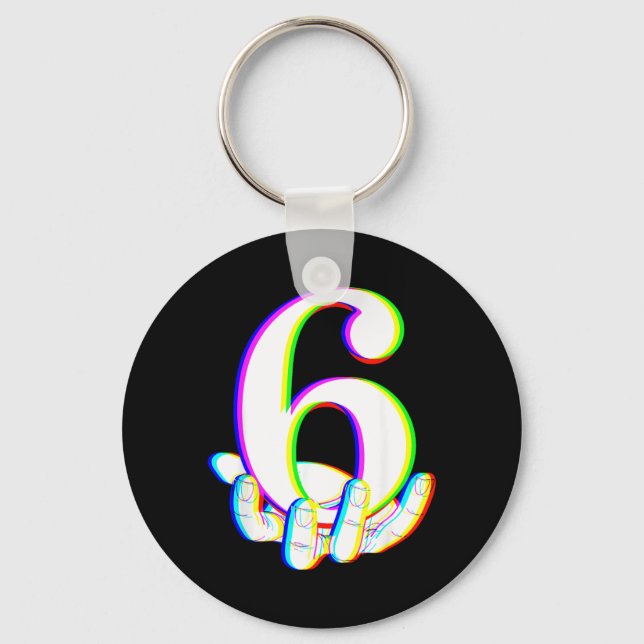 Funny 67 Six Seven Meme Couple Matching Halloween Key Ring (Front)