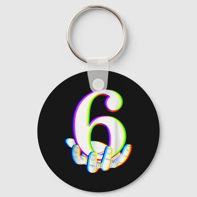 Funny 67 Six Seven Meme Couple Matching Halloween  Key Ring (Front)