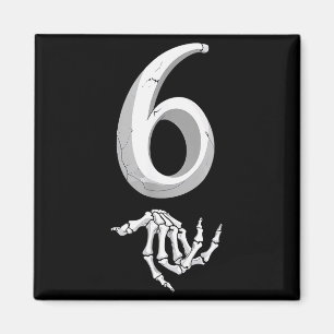 Funny 67 Six Seven Meme Couple Matching Halloween  Magnet