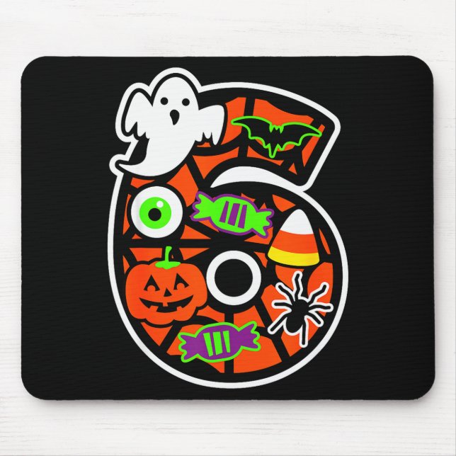 Funny 67 Six Seven Meme Couple Matching Halloween  Mouse Pad (Front)