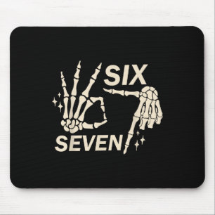 Funny 67 Six Seven Meme Couple Matching Halloween  Mouse Pad