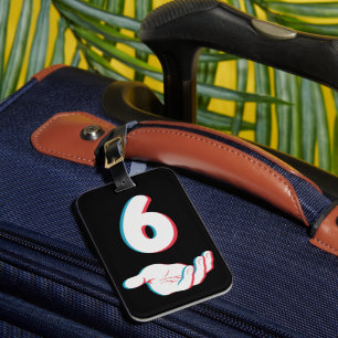Funny 67 Six Seven Meme Couple Matching Luggage Tag